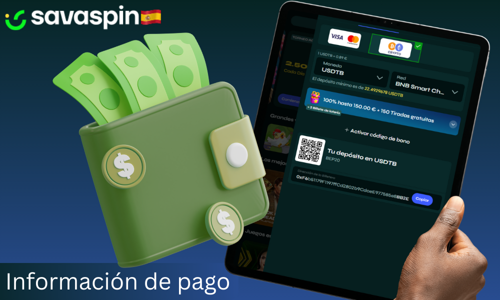Información básica sobre los pagos en Savaspin