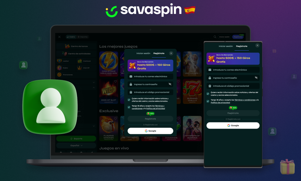 Registrarse en el casino online Savaspin España no sólo le da acceso a todas las funciones de la plataforma, sino que también le permite recibir un generoso bono de bienvenida