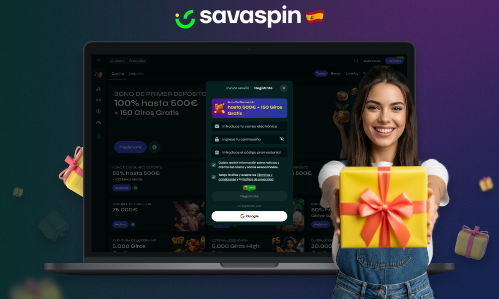 El bono de registro de Savaspin es para nuevos jugadores de España