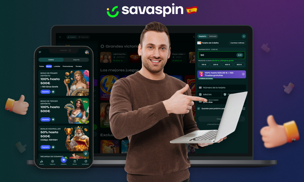 El casino en línea SavaSpin tiene una serie de ventajas que encantan a los jugadores españoles