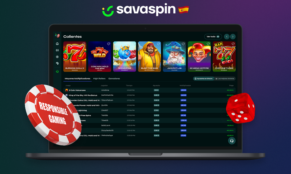 SavaSpin promueve el juego responsable y proporciona a los jugadores de España las herramientas necesarias para ello